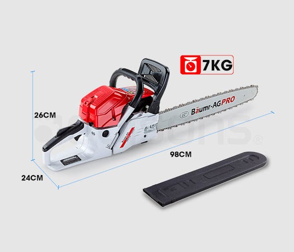 NNEMB Commercial Petrol Chainsaw E-Start 22 Bar Chain Saw Tree Pruning Top Handle