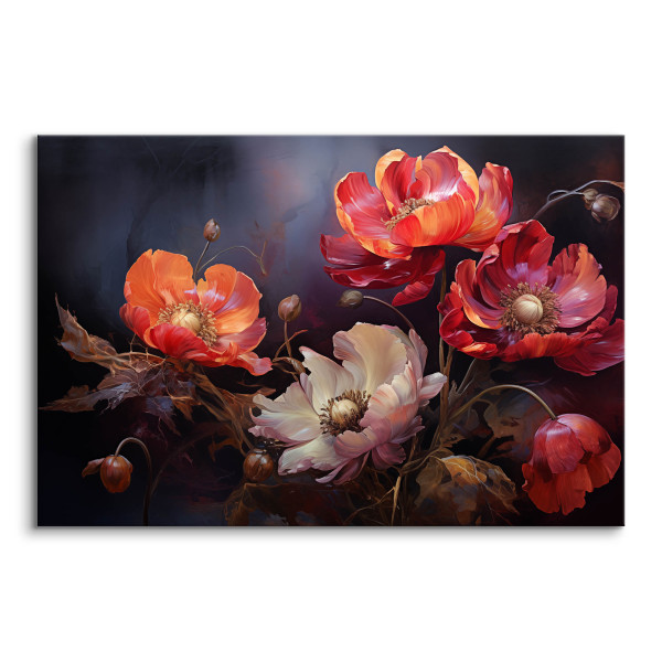 Obraz Abstrakcyjne Czerwone Maki 30x20cm