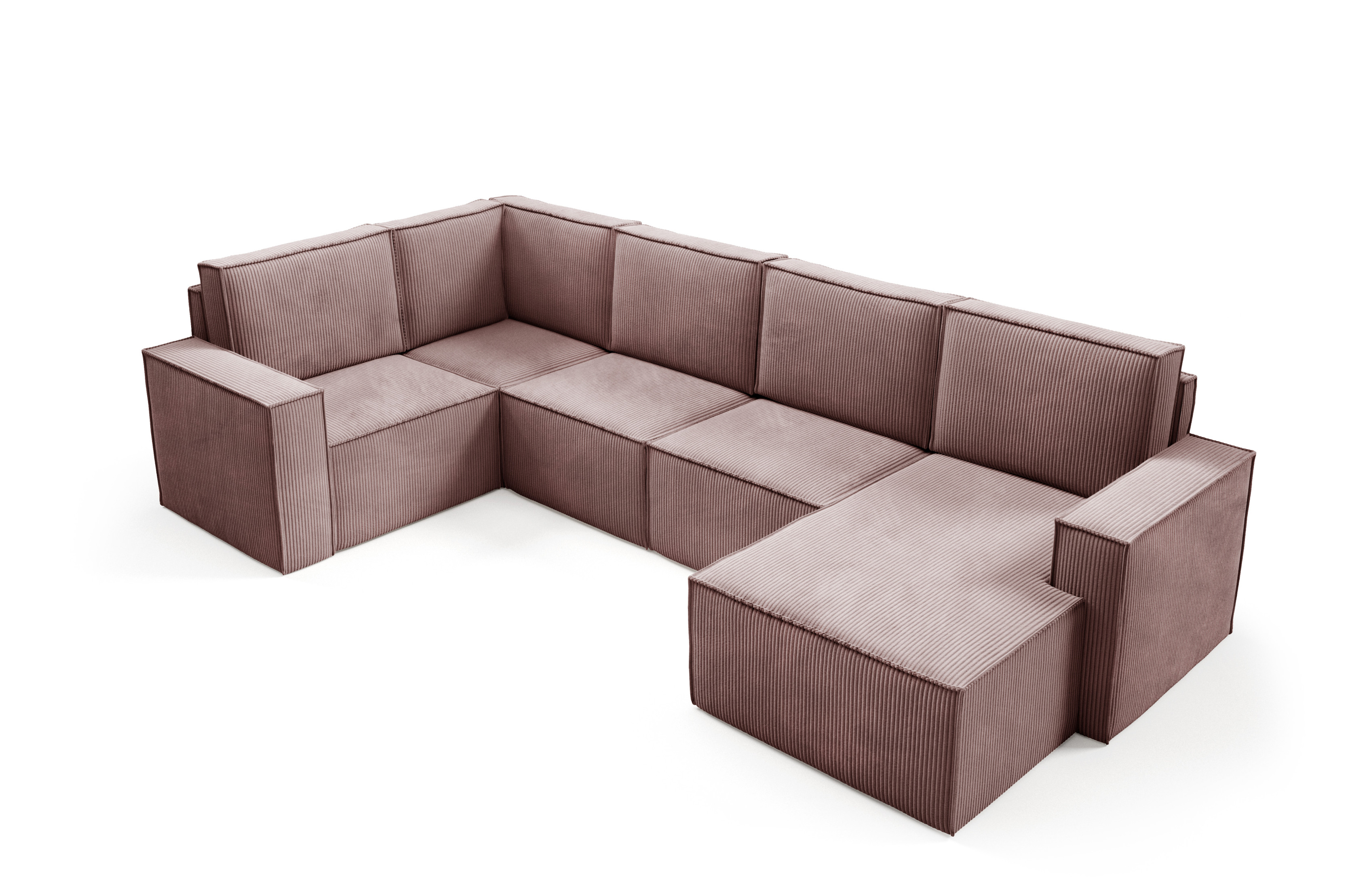 DUŻY Narożnik U2 Modułowy PORTO Kanapa sztruks Sofa poso 027