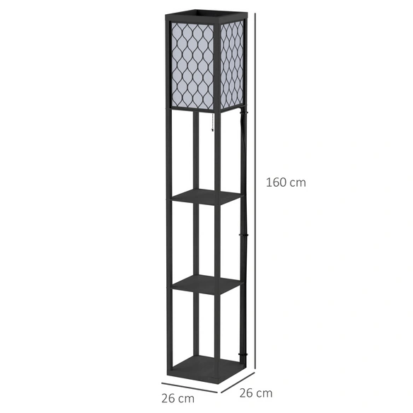 Stehleuchte, Höhe: 160 cm, Gestell aus MDF
