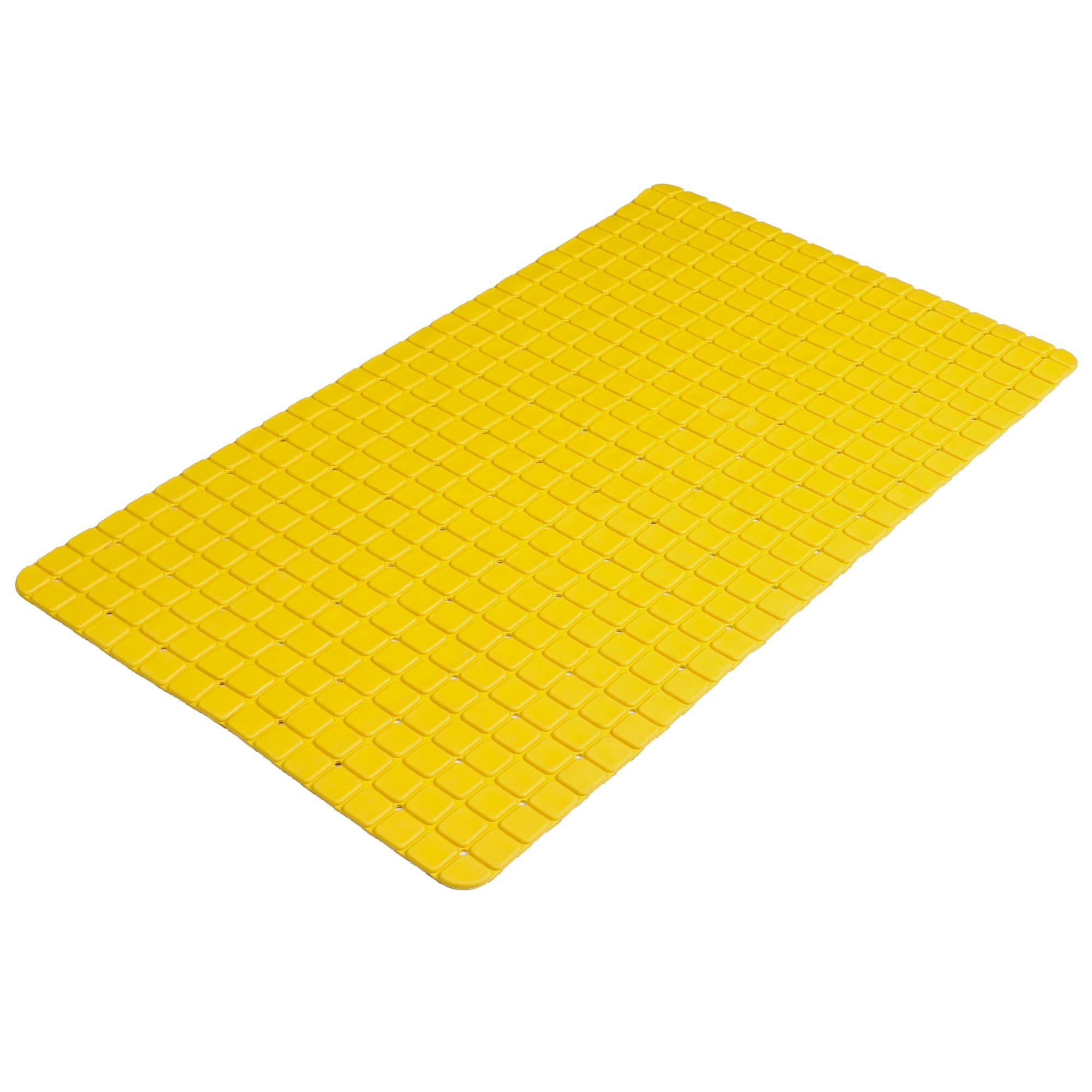 - Tapis fond de baignoire antidérapant PVC jaune mosaic
