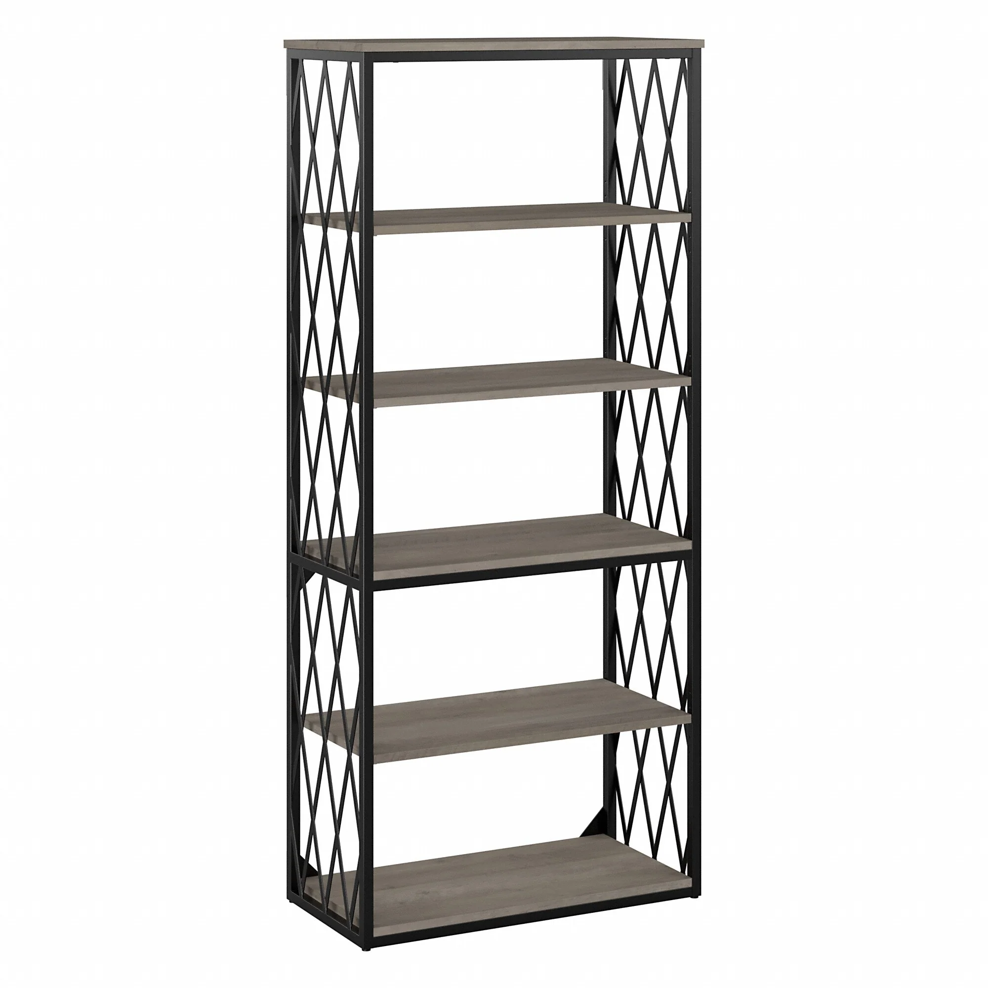 City Park Industrial 5 Shelf Bookcase by Home