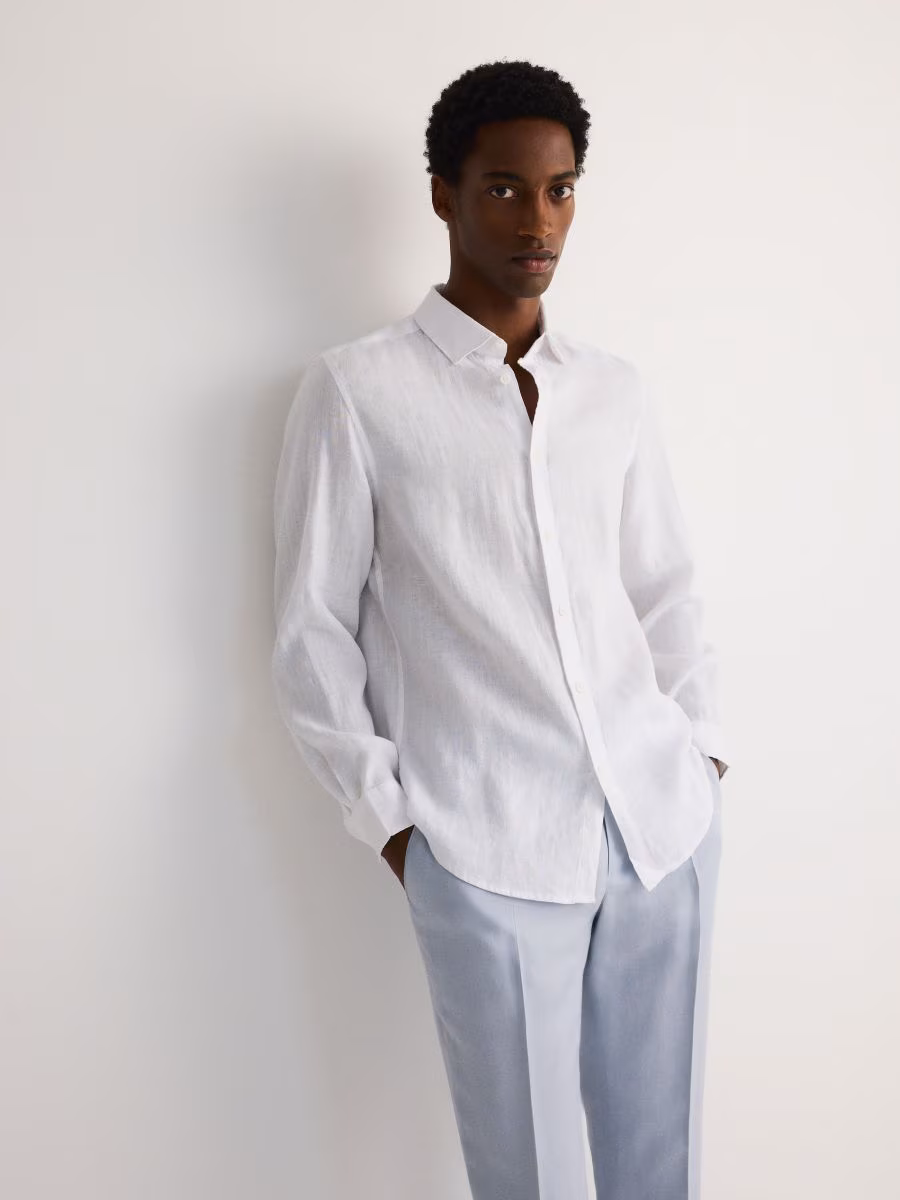 Regular Fit Linen Shirt