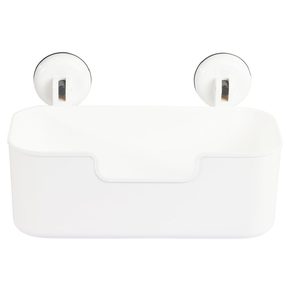 Serviteur de douche blanc fixation ventouses
