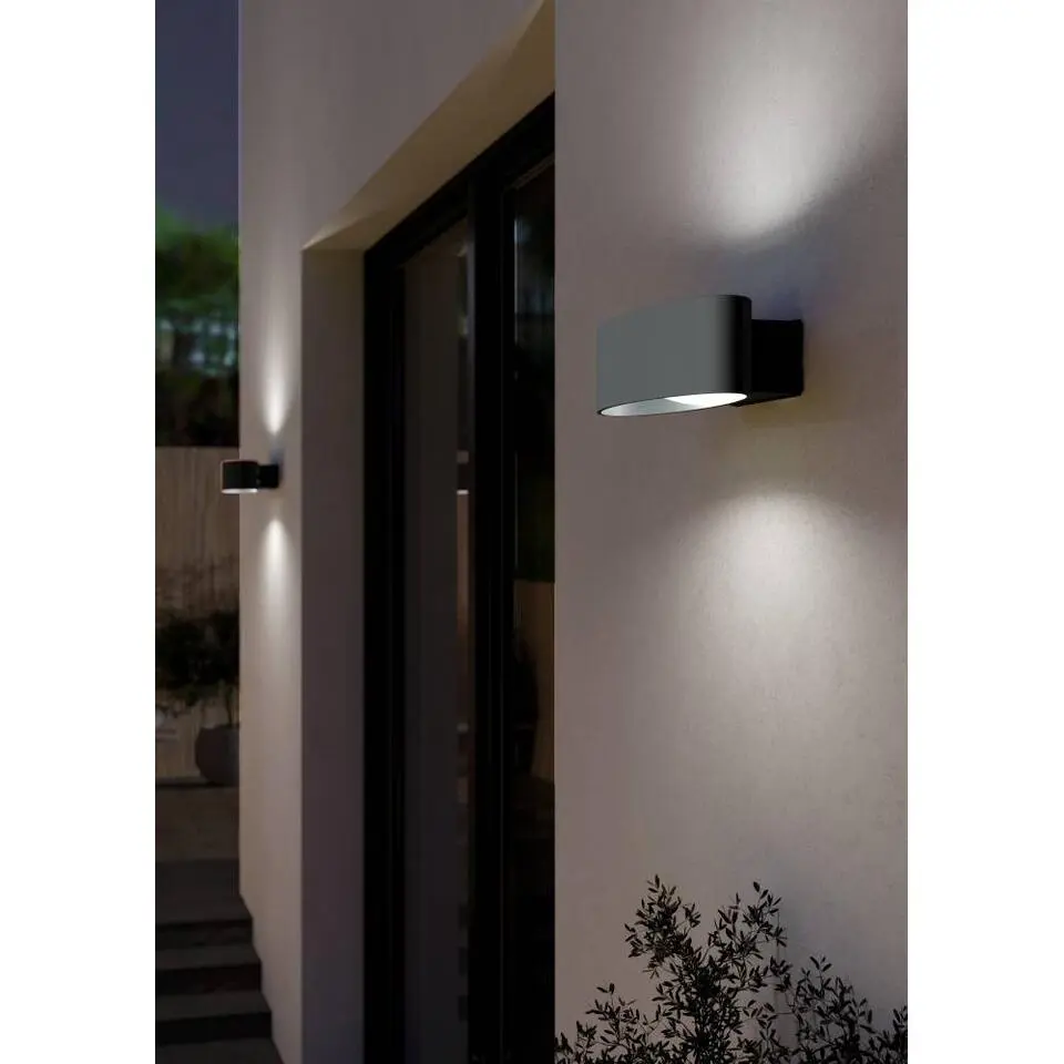 EGLO Chinoa Wandlamp - LED - 27 cm - antraciet