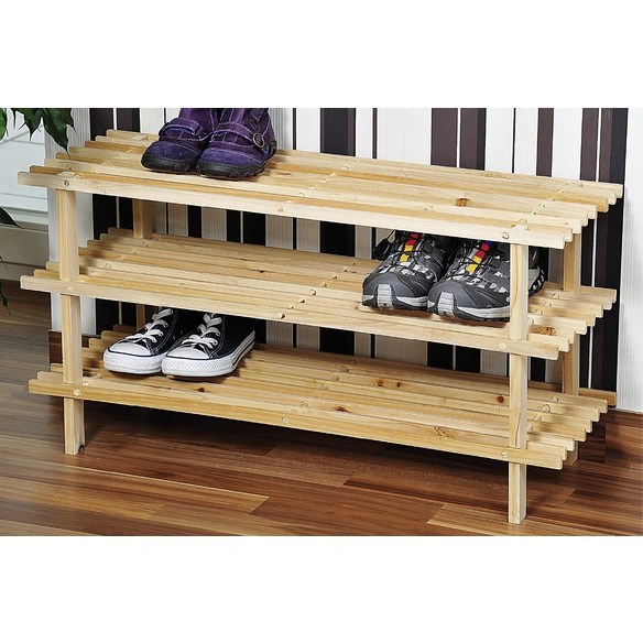 Schuhregal, BxLxT: 40 x 77 x 26 cm, Tannenholz