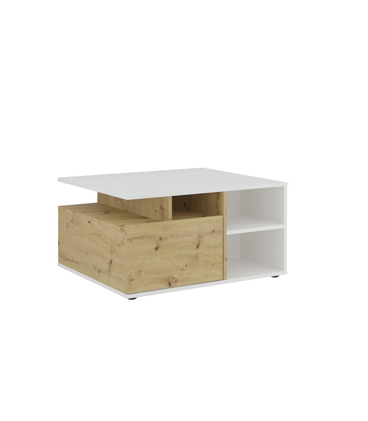 TWIN 2 - Table basse 1 tiroir- L82 cm