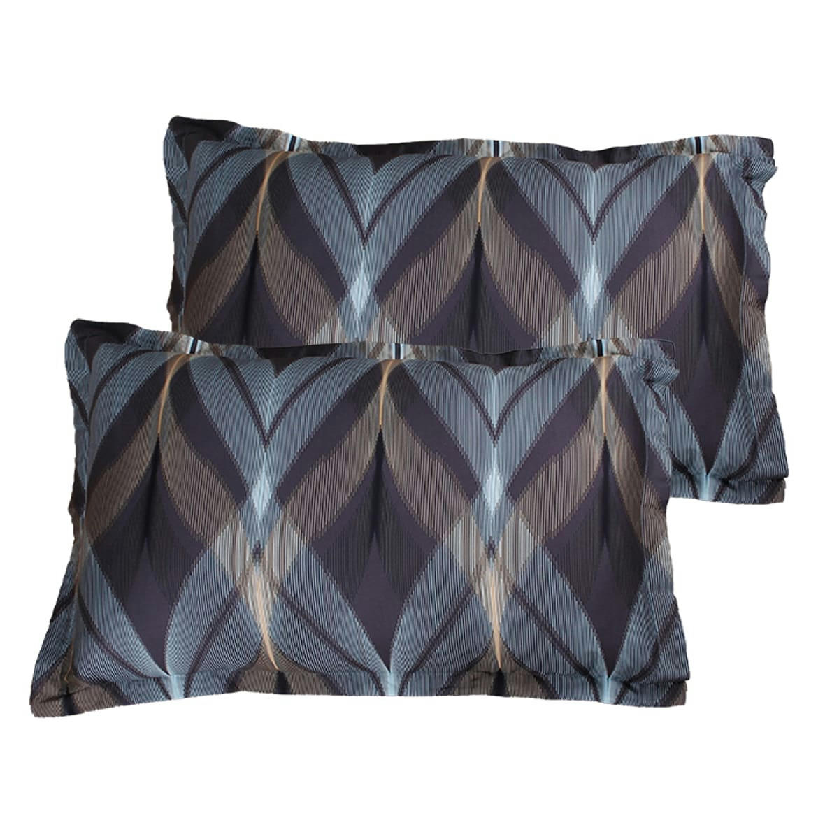 LA MER - Lot de 2 Taies d'oreiller 50x70 cm satin de coton