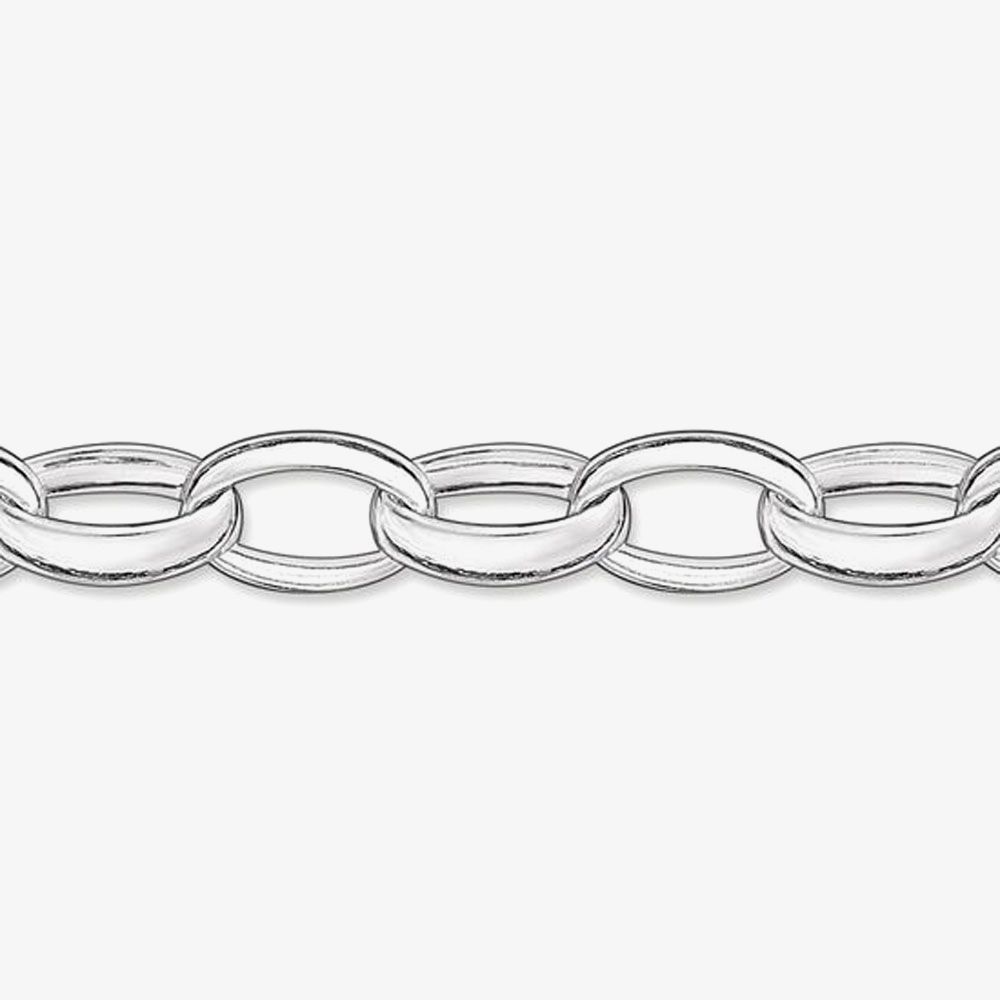 THOMAS SABO Silver 19.5cm Oval Belcher X0032-001-12-M