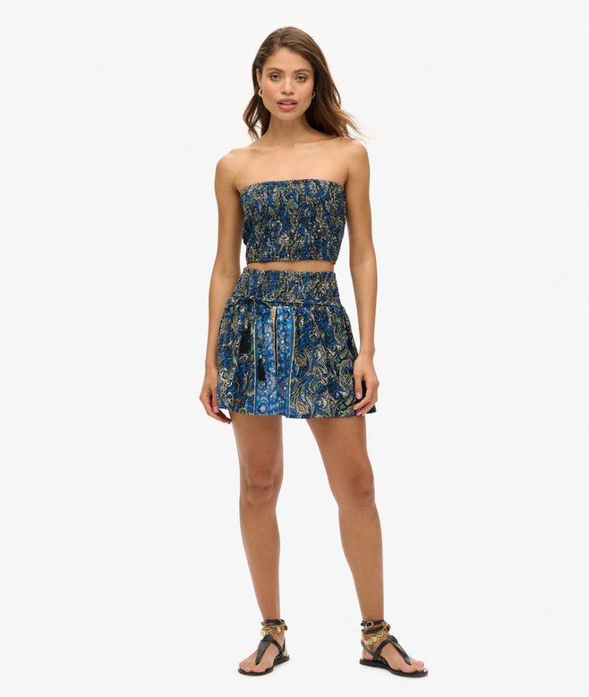 Paisley Print Mini Skirt