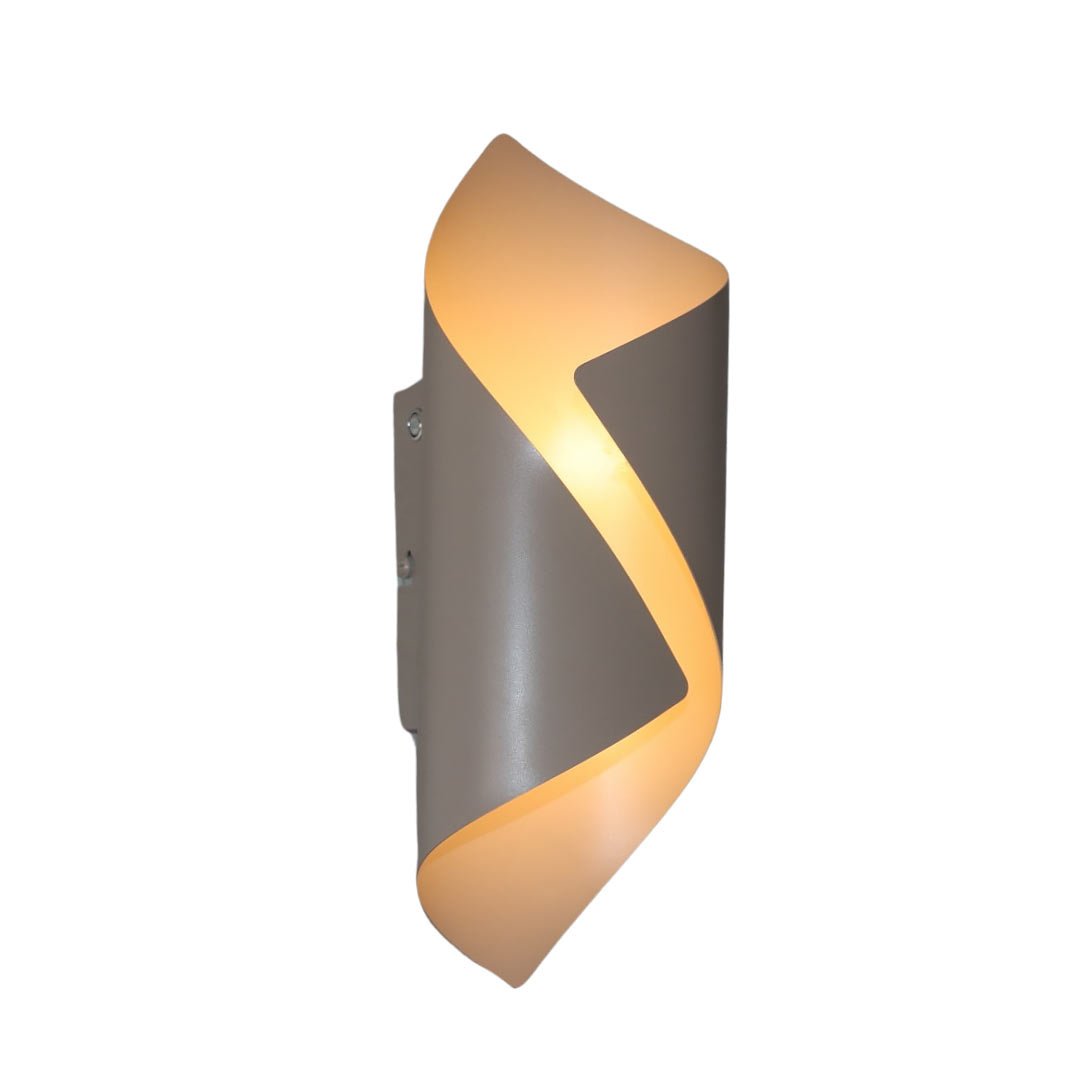 Freelight wandlamp Letto - 1 lichts - 12 x 31  cm - taupe
