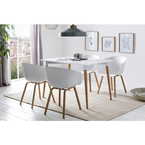 Stuhl, Höhe: 77,5 cm, weiß, 2 stk