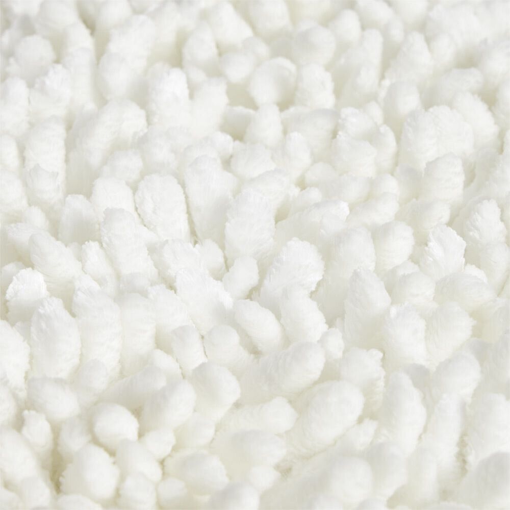 Tapis de bain chenille 40x60cm polyester beige