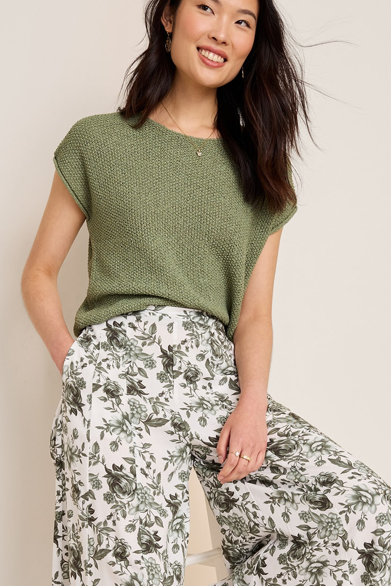 Hailey Floral Wide Leg Pants