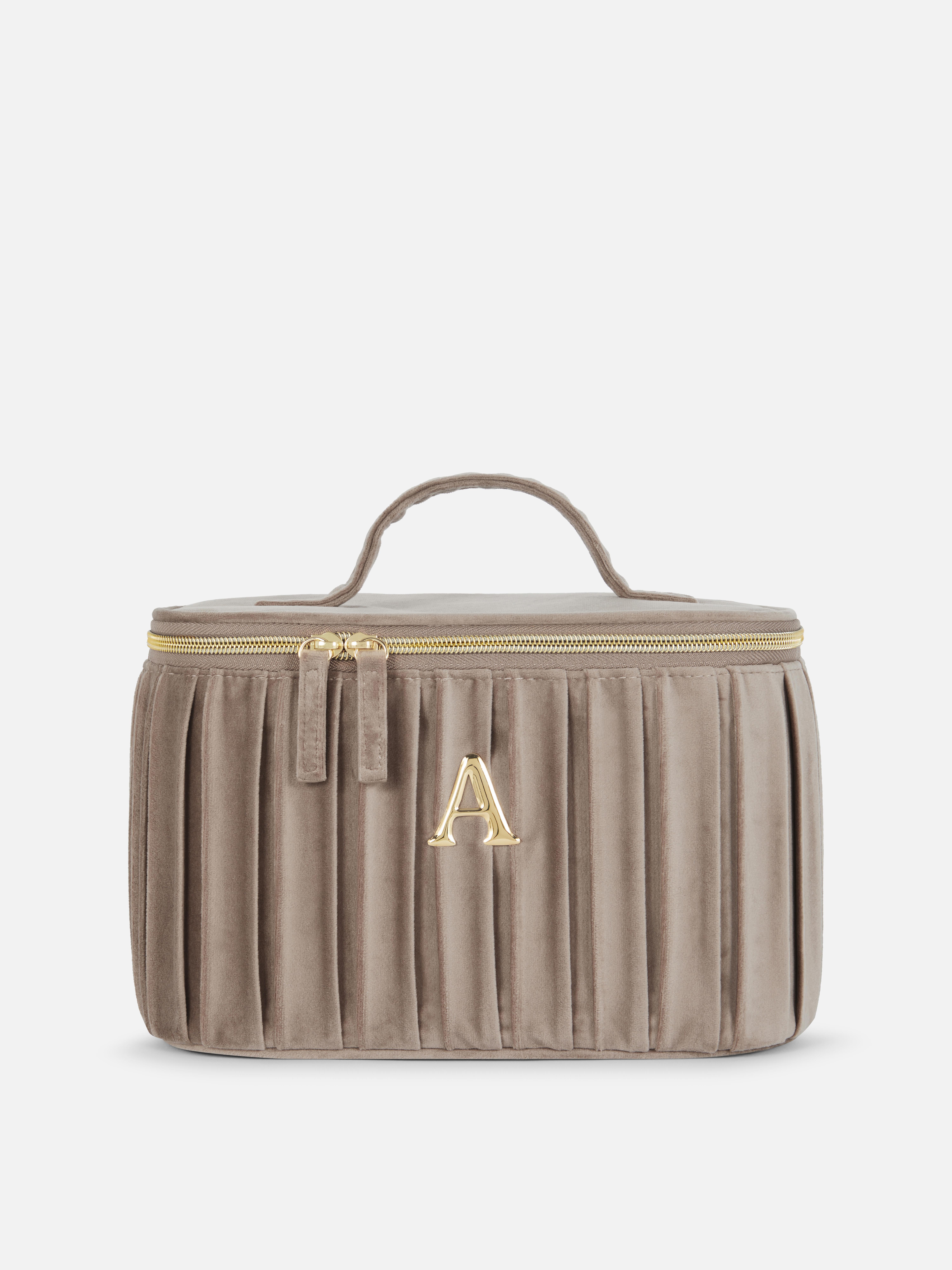 Velvet Initial Vanity Case
