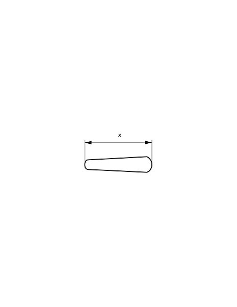 Paire de béquilles pour serrure de portail, carré 7mm, noir - THIRARD