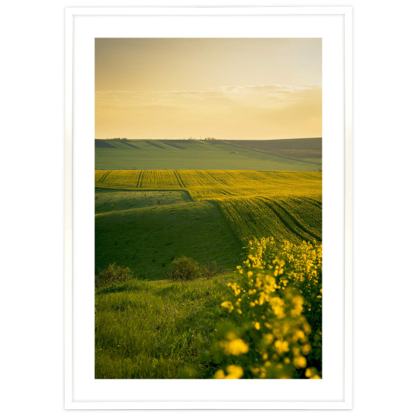 Ramka na zdjęcia 70x100 cm biała rama z plexi prostokątna FRAMAI®