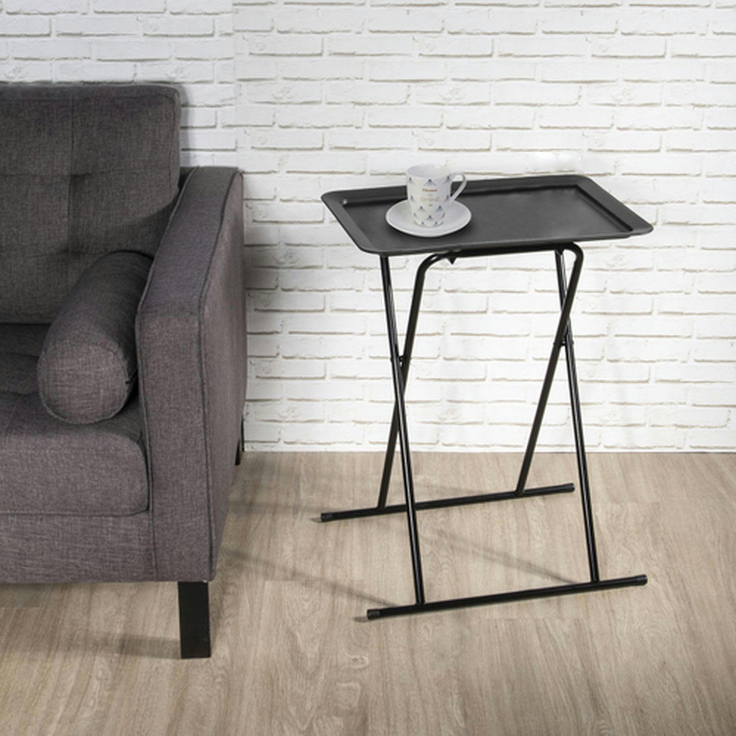 ZOÉ - Table d'appoint pliable design noir