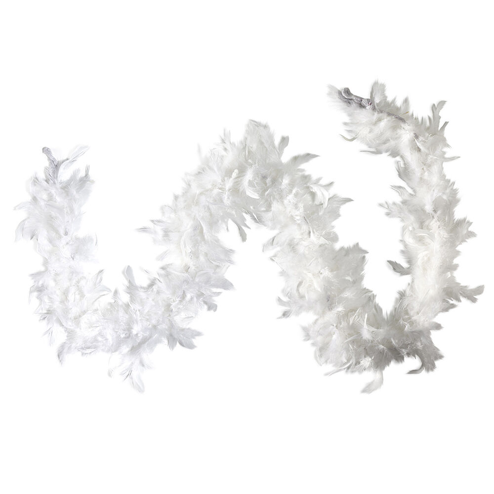 Guirlande boa plume boa blanc