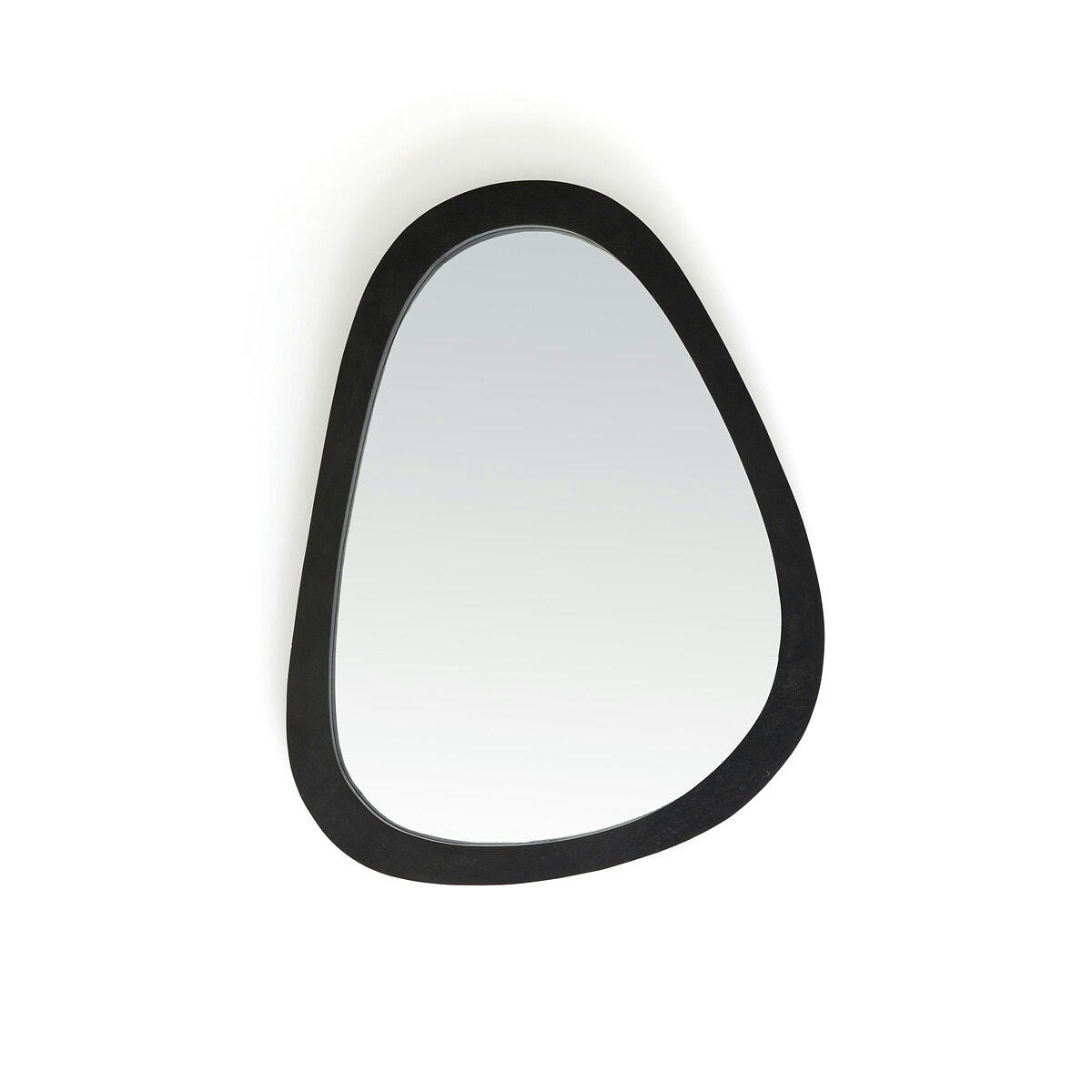 Miroir forme organique en teck massif, Elnora