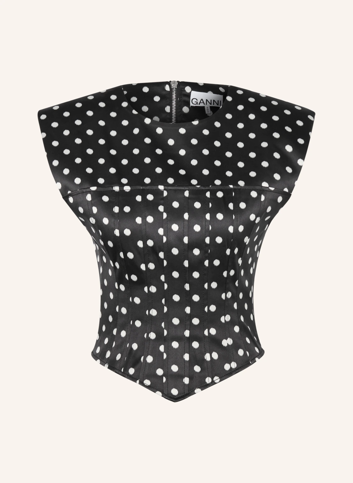 GANNI Blusentop aus Satin
