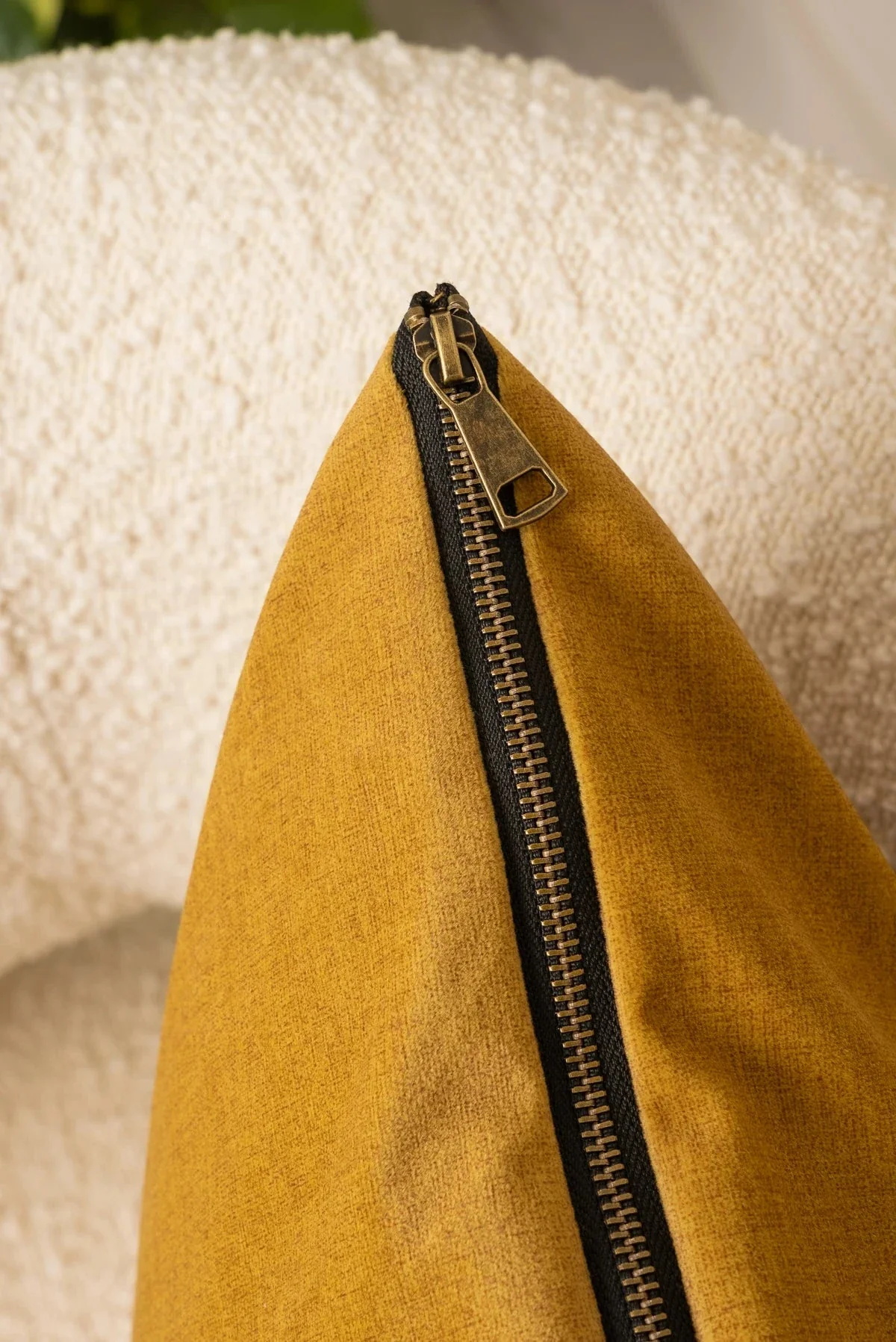 Lucy Mustard Cushion 45cm