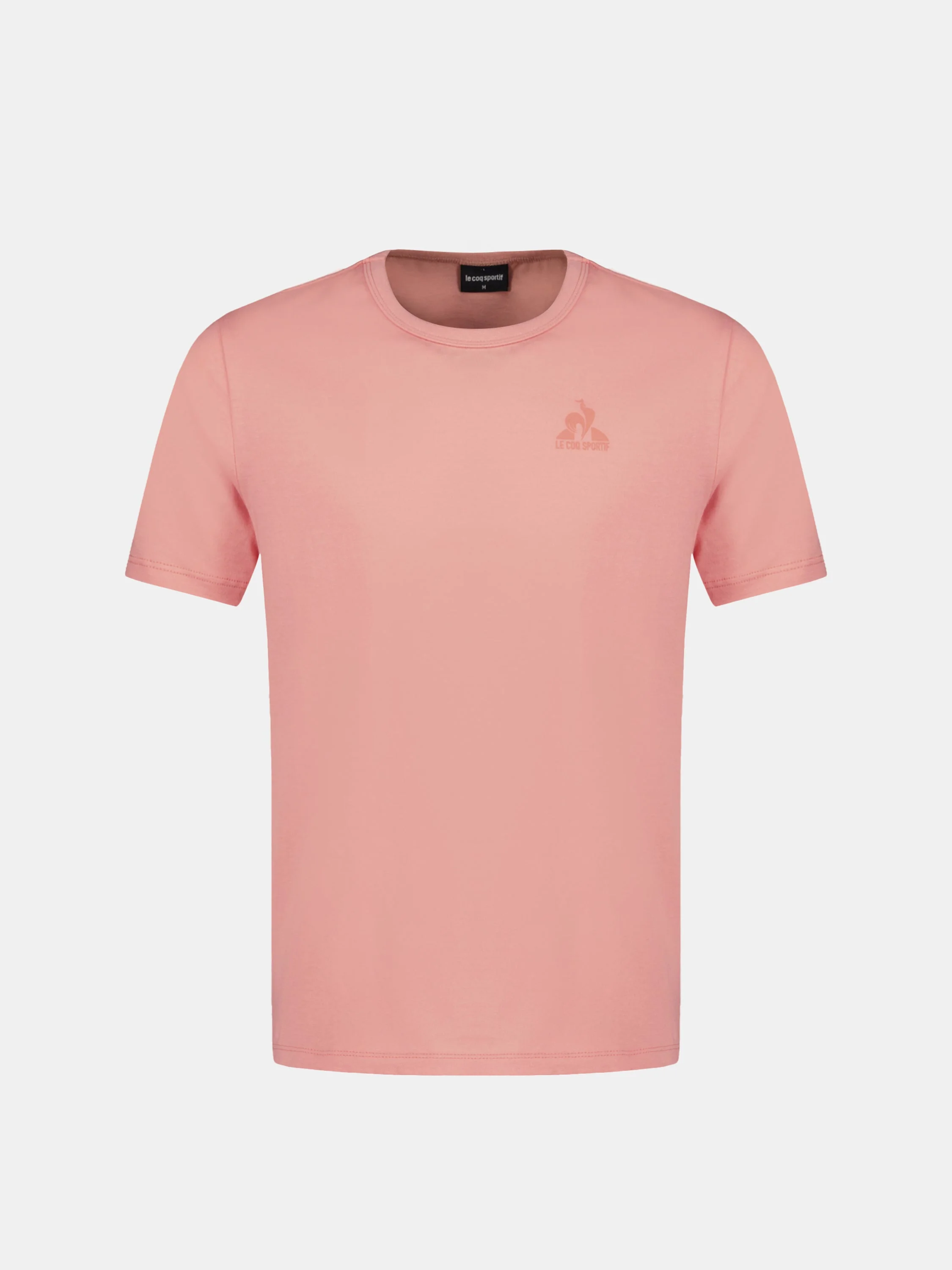 T-shirt Essentiel en jersey de coton avec logo ton sur ton