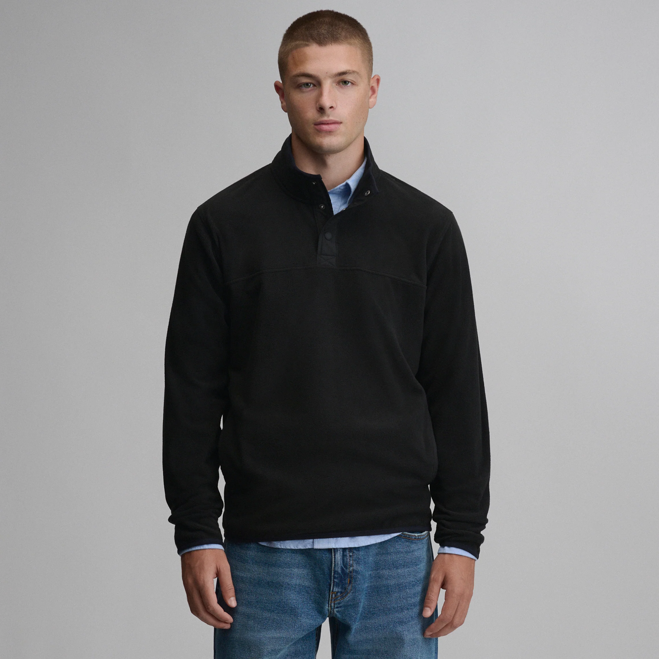 Men's Chutes Fleece Snap Mock Pullover