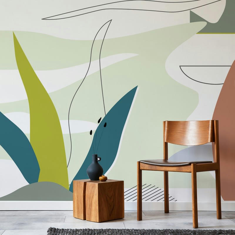 AESTHETIC MEDELLIN - Papier Peint Panoramique L432xH270cm Multicolore Abstrait