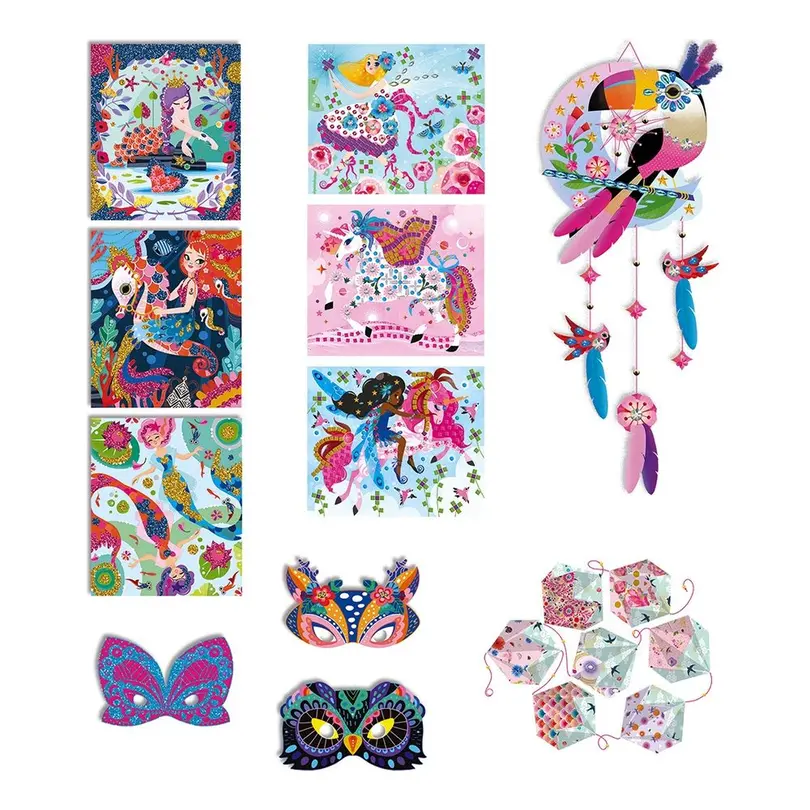 Bastelset Set bestehend aus verschiedenen Artikeln Girly