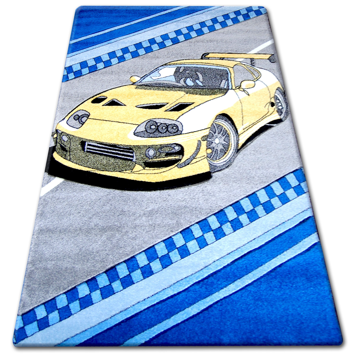 Dywan dziecięcy HAPPY C222 szary Auto 280x370 cm