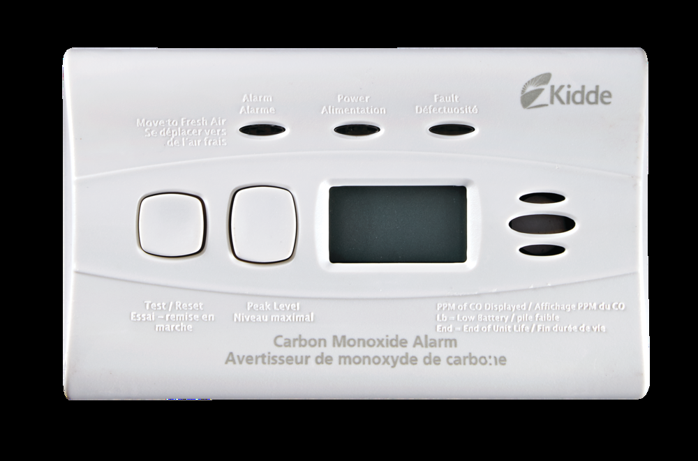 Kidde Worry-Free Carbon Monoxide (CO) Detector With Digital Display and 10-Year Sealed Battery