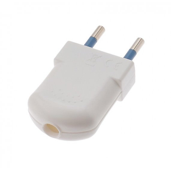 Fiche électrique plate blanche mâle - 250Vac 10A IP20Trouvez la connectique électrique idéale