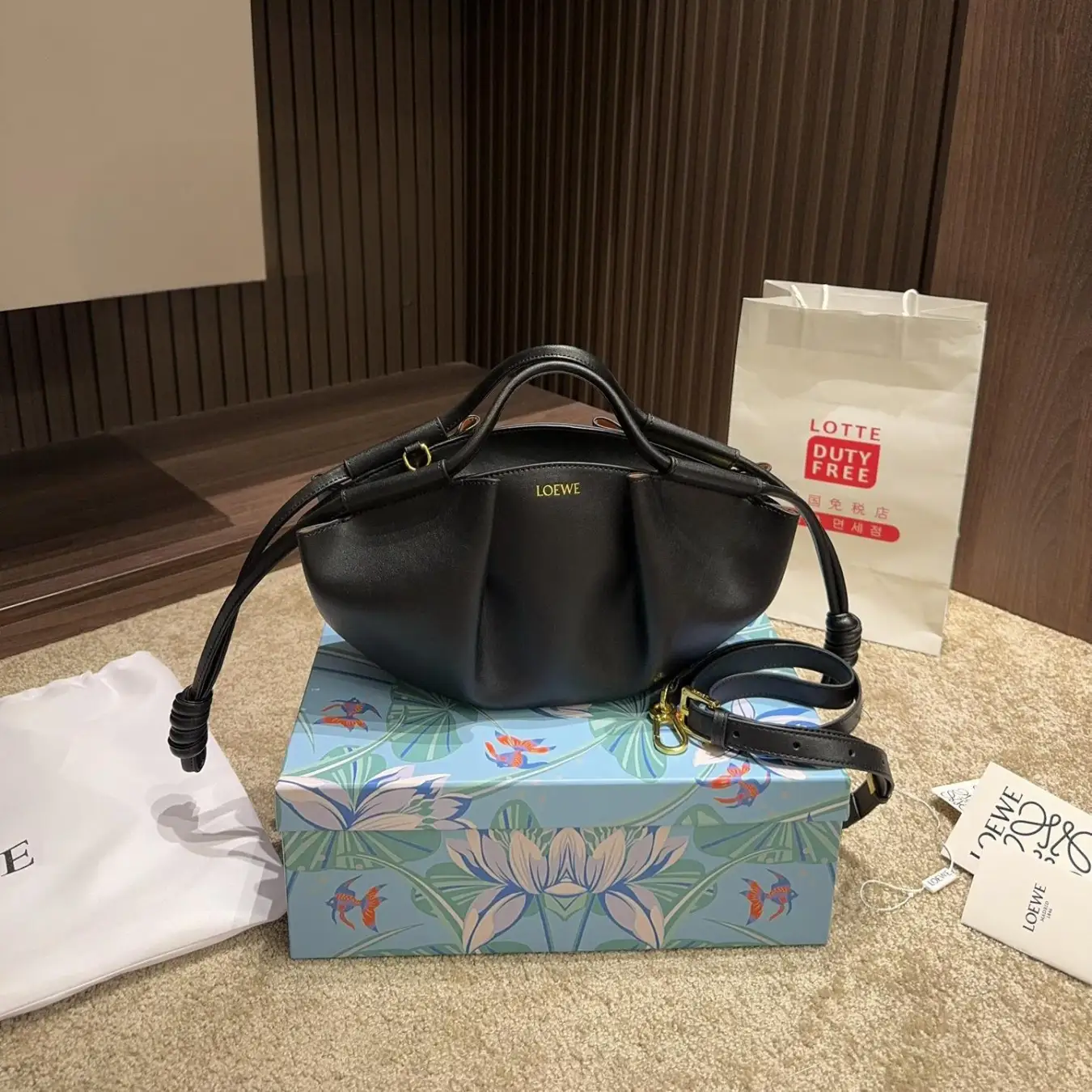 Loewe Shiny Nappa Calfskin Paseo Bag