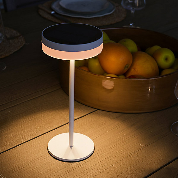 Lampe de table solaire VIVIA MINI SOLAR Blanc H27cm