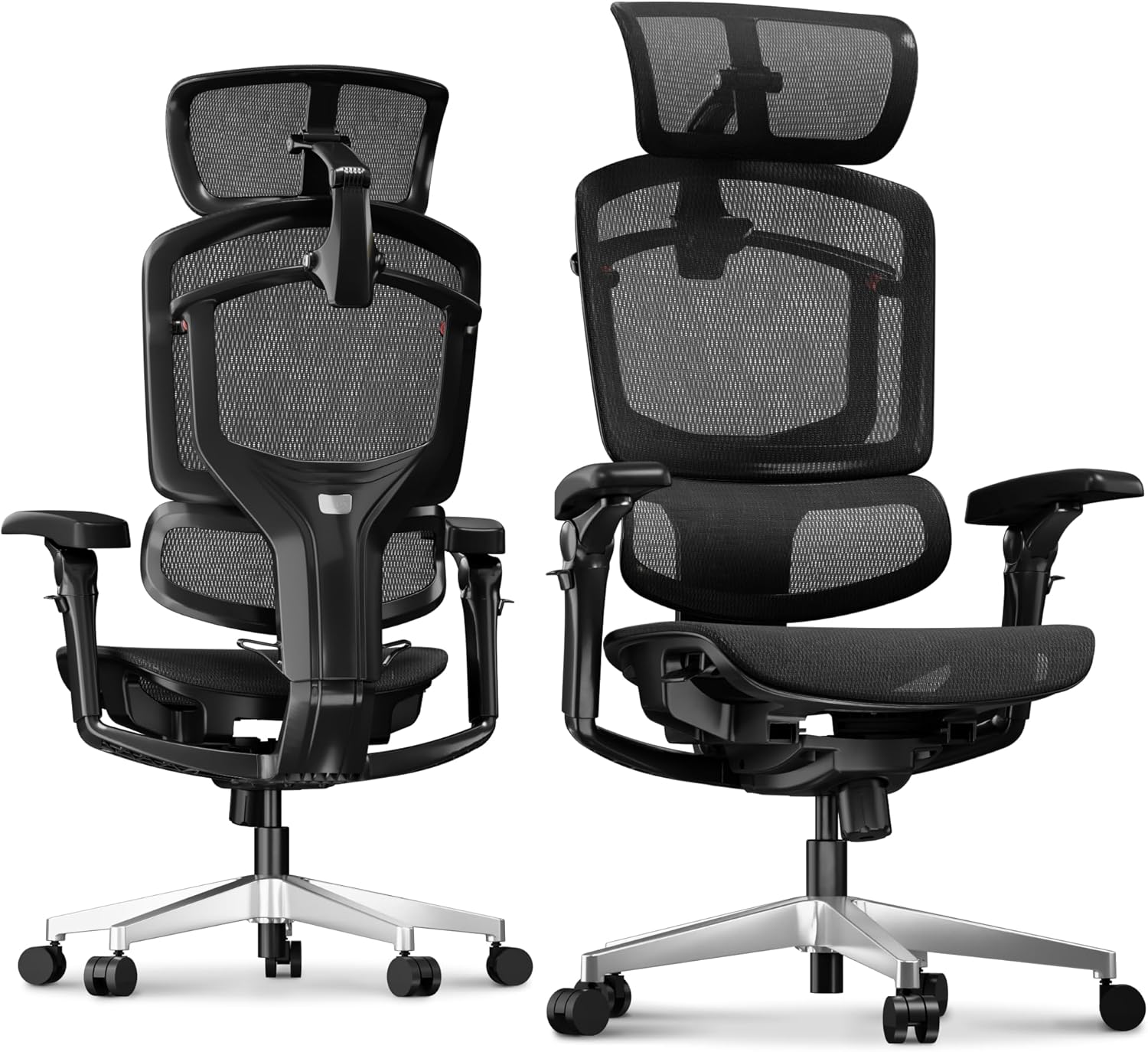 FLEXISPOT ErgoX-PRO Ergonomic Office Chair Black – AeroWeave 5.0 Mesh Seat, 5D Lumbar, 7D Armrests, 4D Headrest, 551LBS Capacity – Office, Gaming, Home