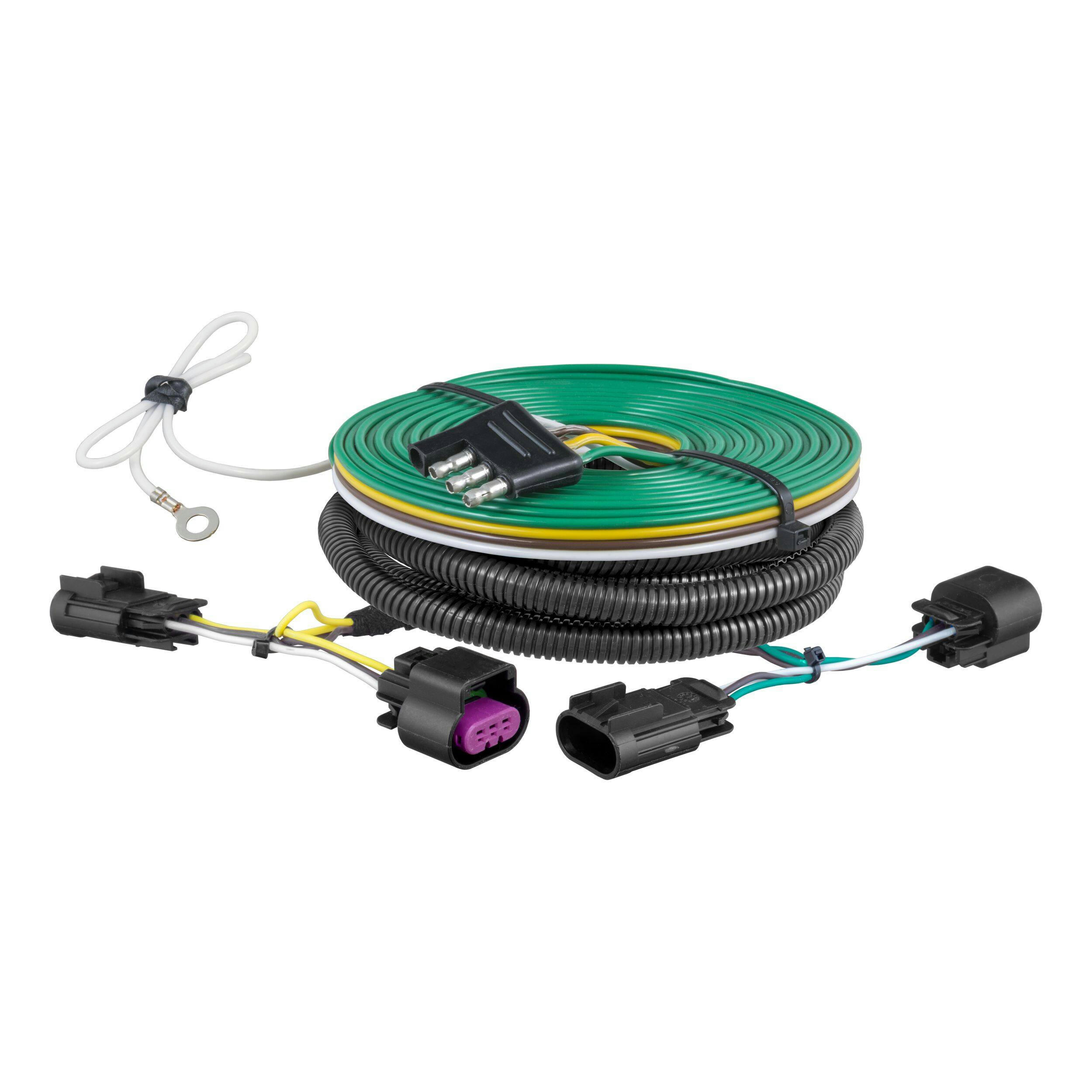 CURT 58978 Custom Towed-Vehicle RV Wiring Harness for Dinghy Towing, Fits Select Cadillac SRX
