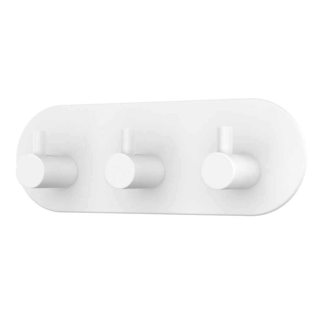 KROK SELVKLEBENDE 3-KROK OVAL HVIT