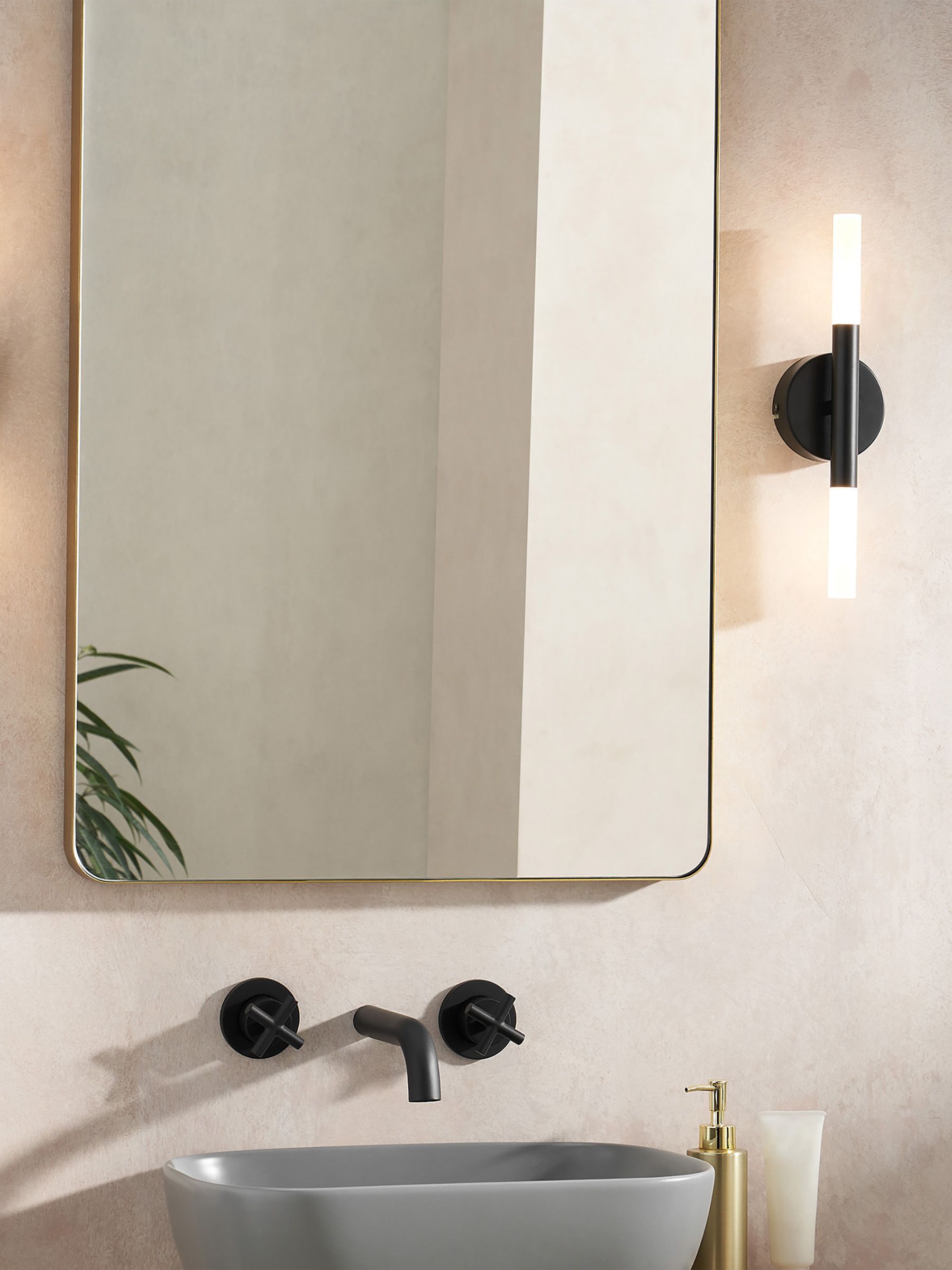 Wanda Bathroom Wall Light in Black