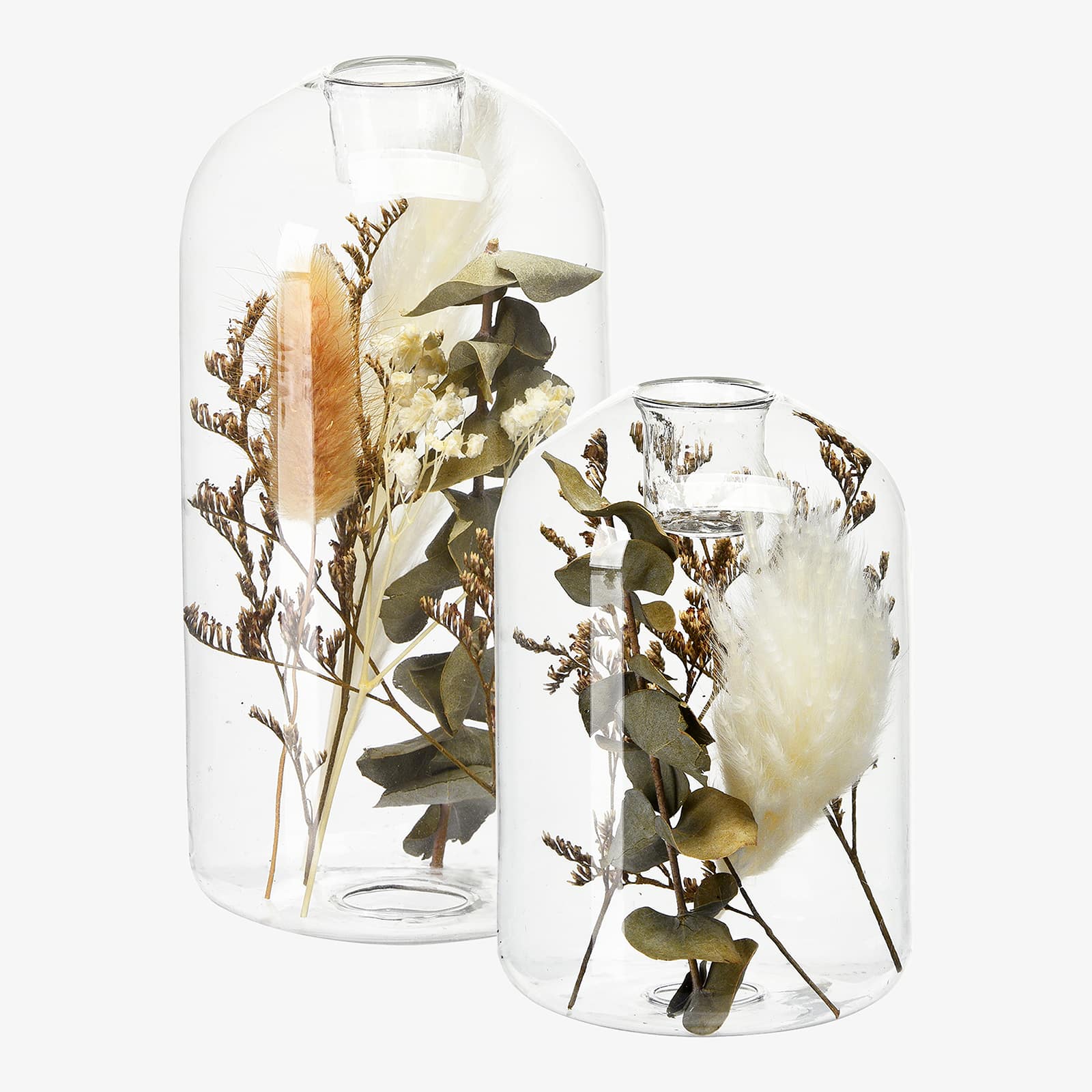 Stabkerzenhalter-Set Eukalyptus Klar, 2 -tlg.