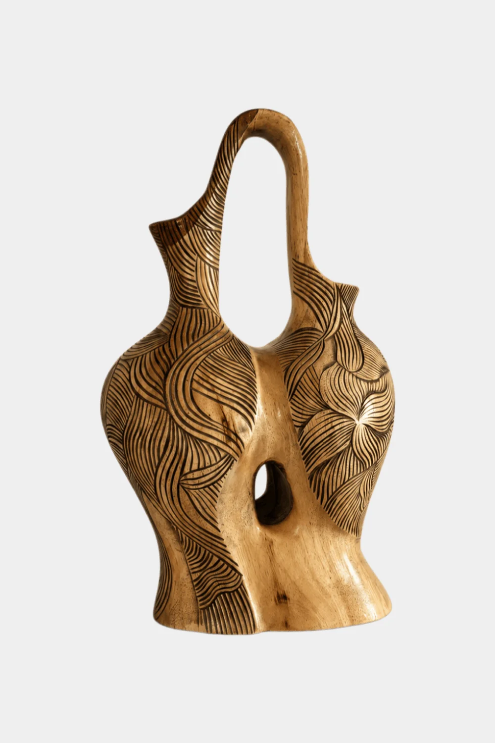 Vase Wood Sculpture #VW126