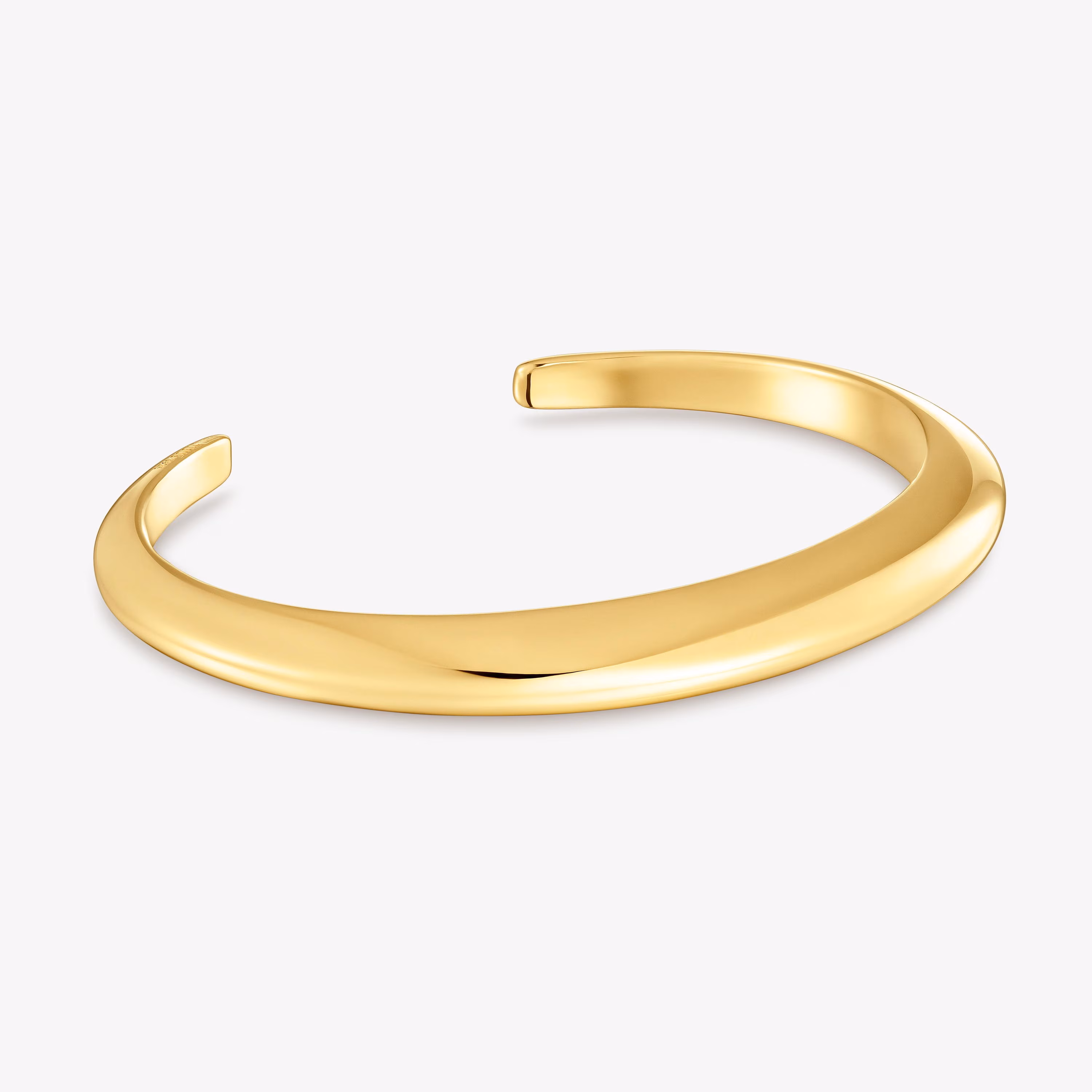 Pulsera esclava con baño de oro de 18 kt sobre plata Warm