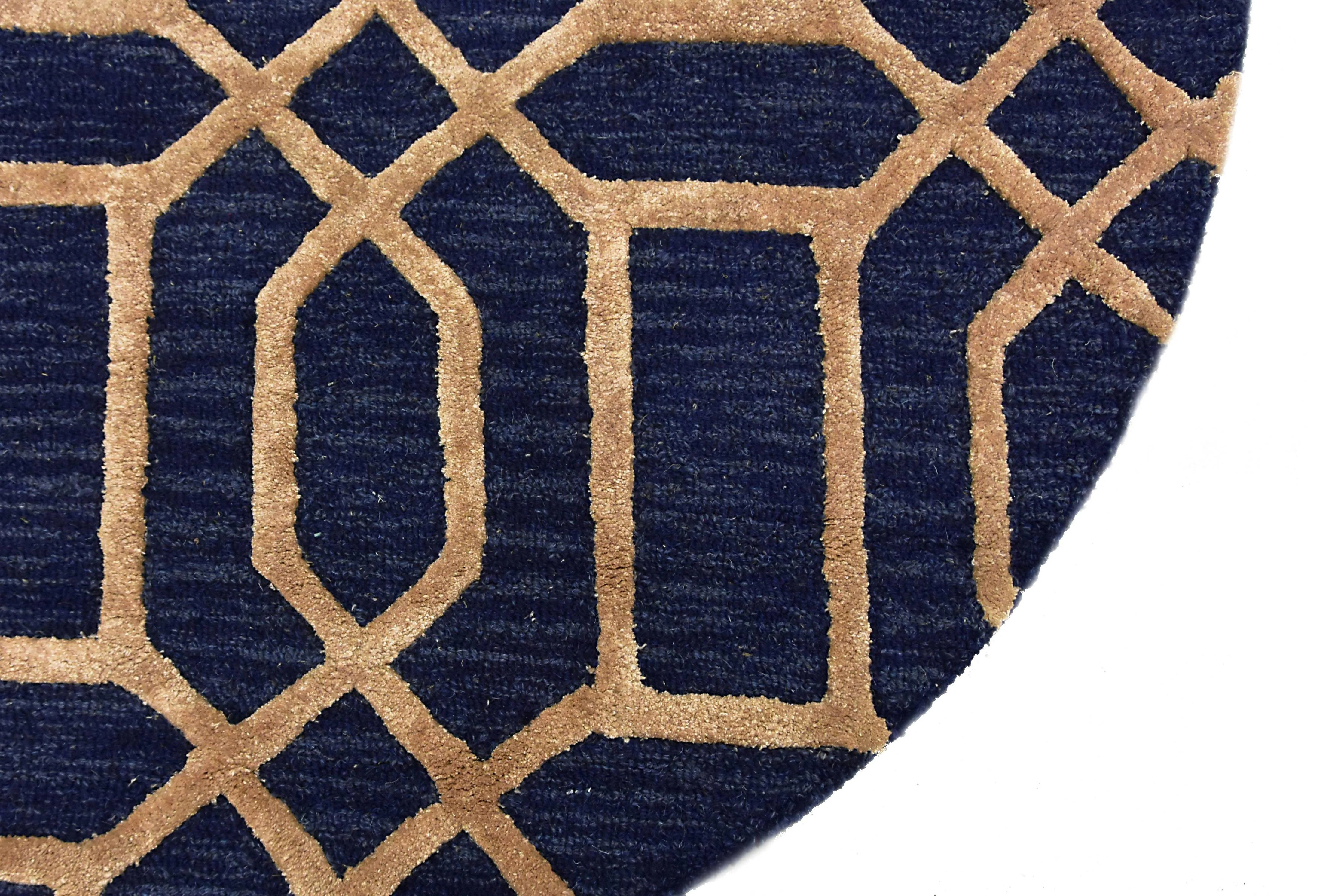 Vloerkleed Vegas wol rond