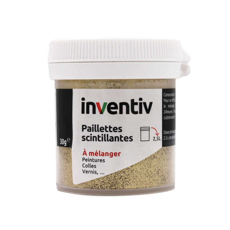 Paillettes scintillantes or 30 g INVENTIV