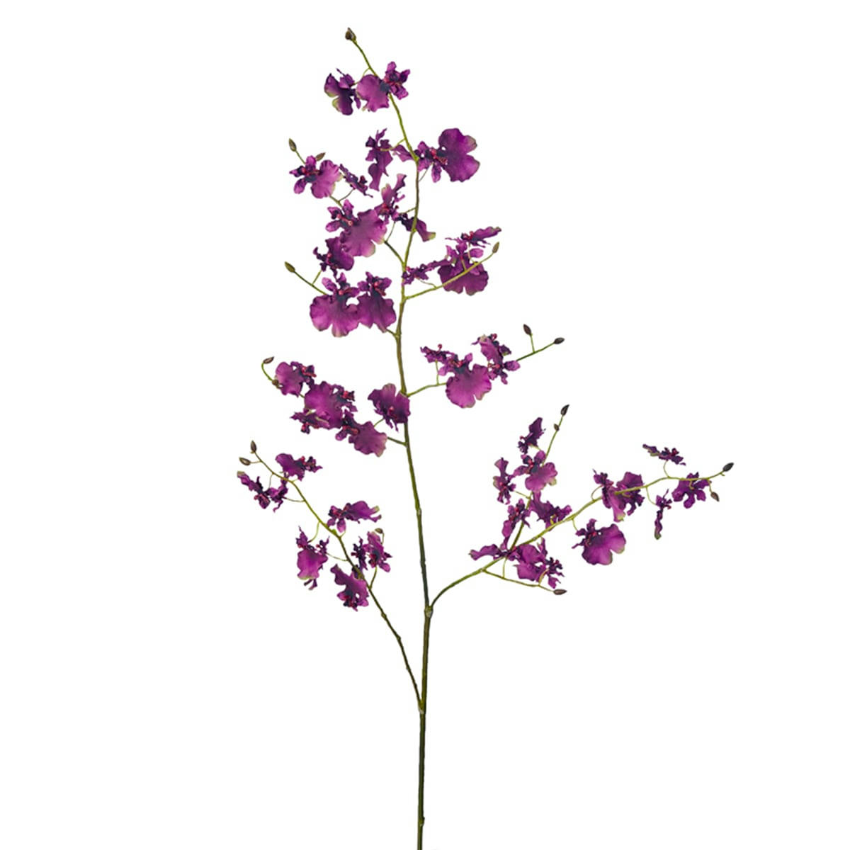 - Orchidée artificielle blanche et mauve H140