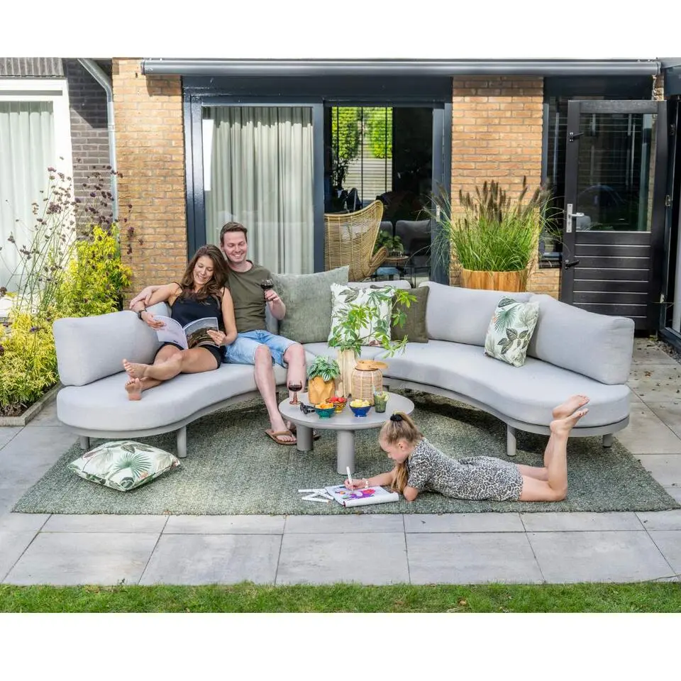 Garden Impressions Mallorca loungeset 4-delig - taupe