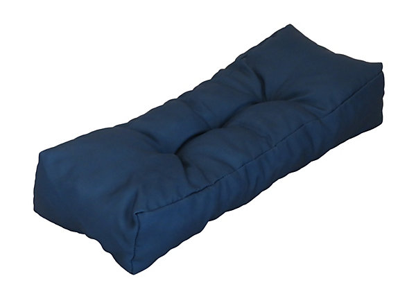 Accoudoir pour coussin palette déperlant uni bleu marine L.58 x l.20 cm Easy for life