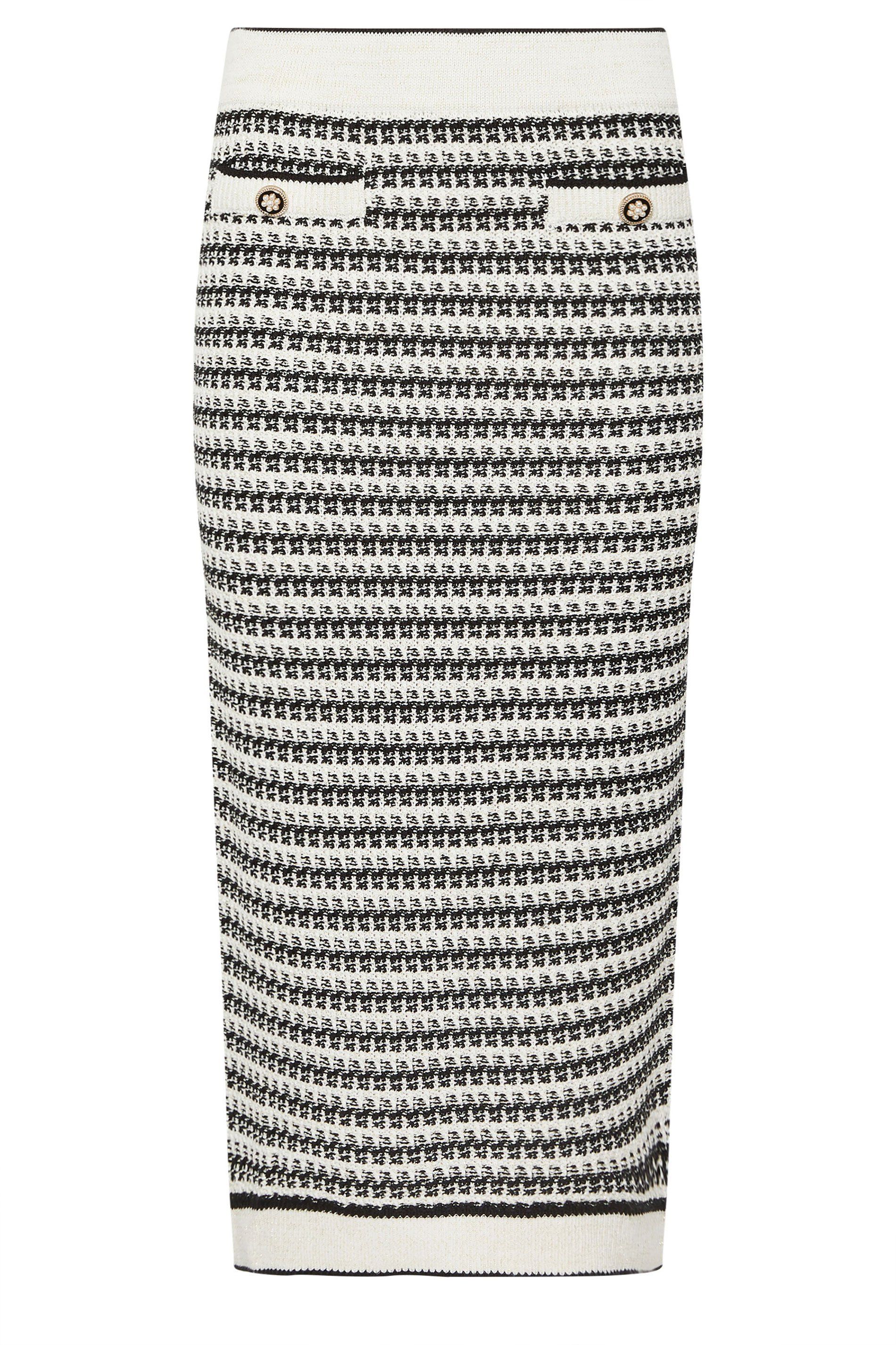 Star by Julien Macdonald Knit Metallic Striped Maxi Skirt