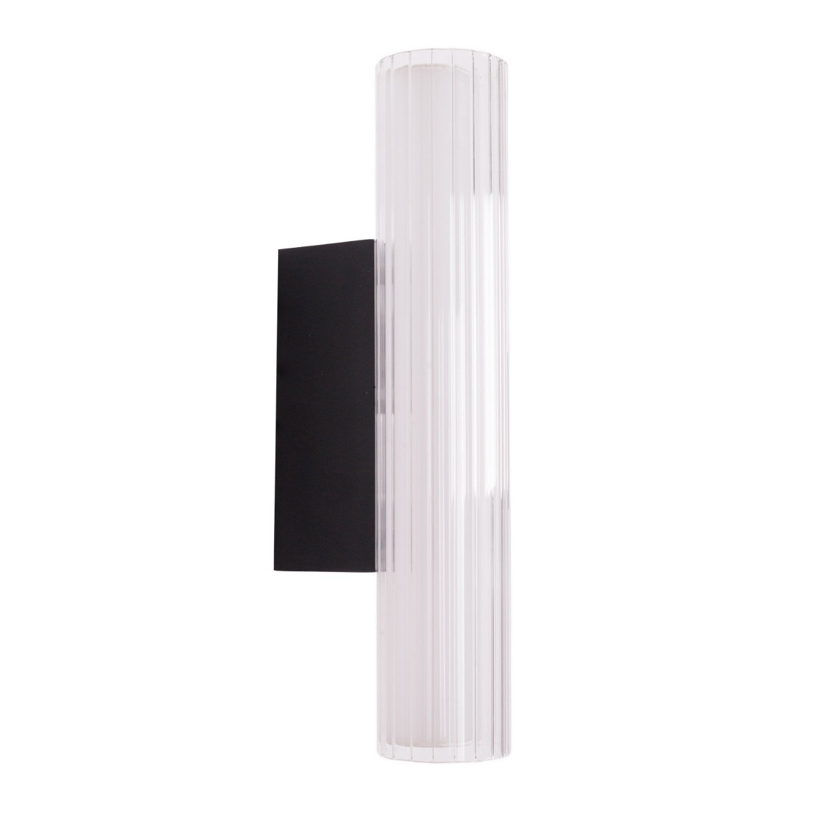 Kinkiet FAYETTEczarny LED 1x6W 390lm wym:31x6x12cm IP44 Maxlight