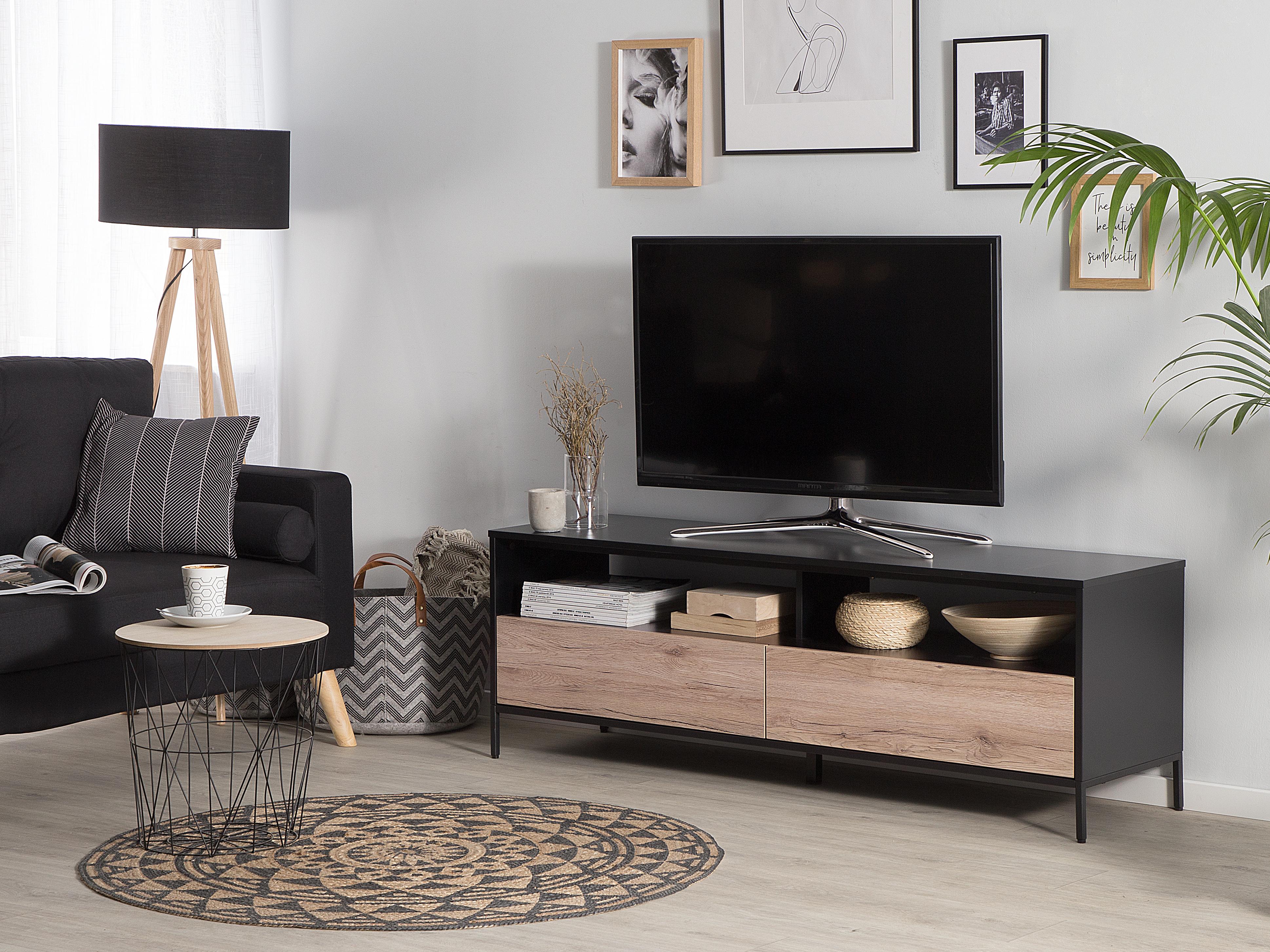 TV Stand SYDNEY Brown/ Black